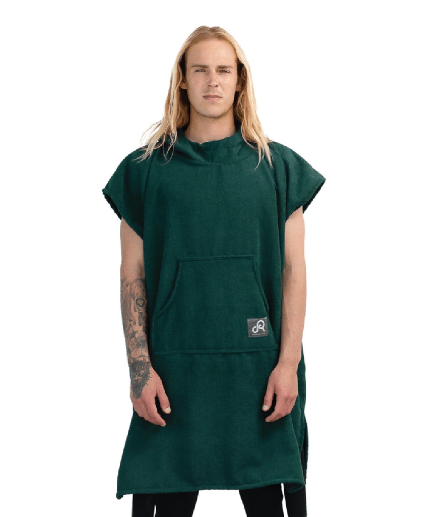 Drirobe Surf & Swim poncho - Sleeveless - Bottle Green