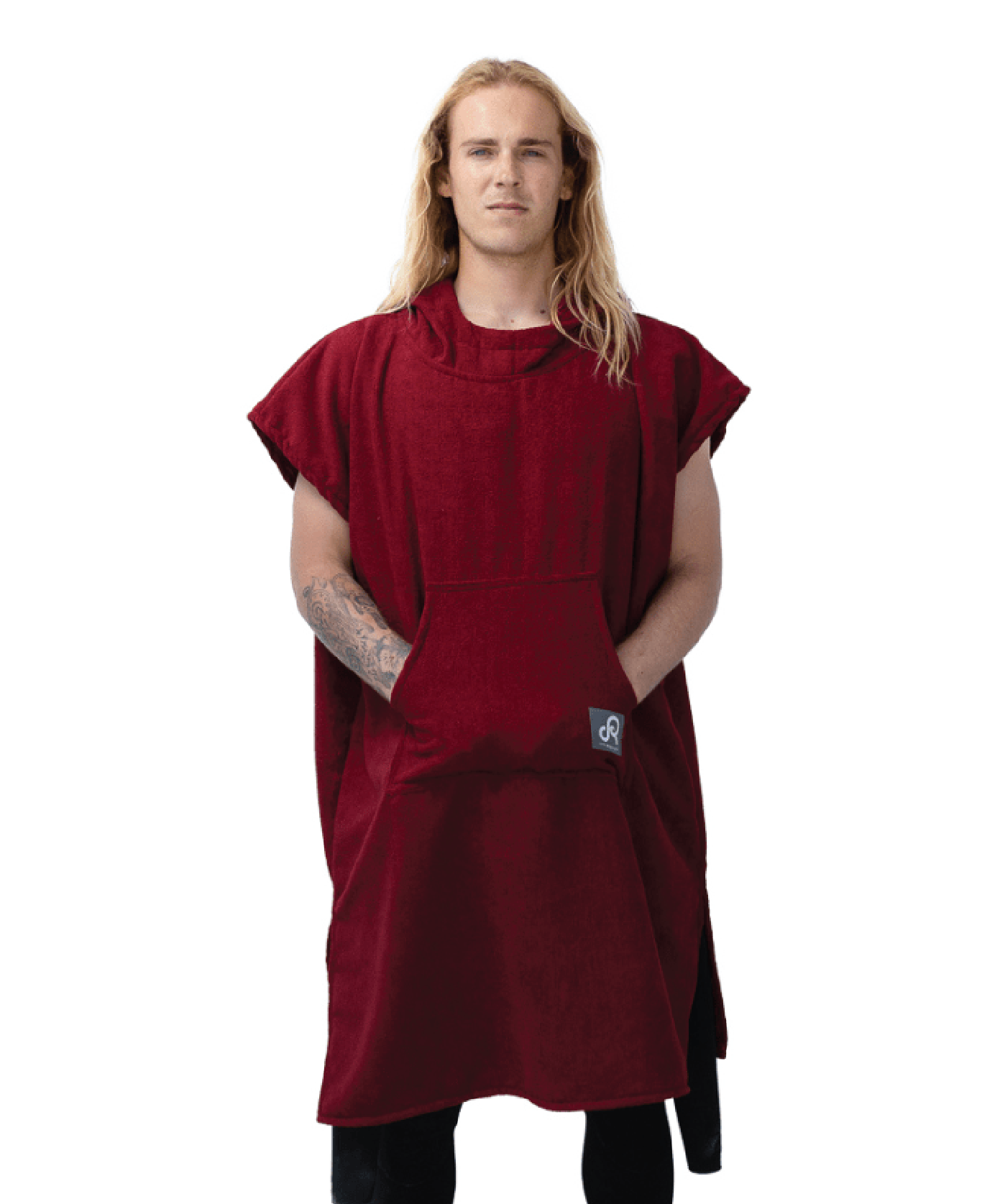 Drirobe Surf & Swim poncho - Sleeveless - Maroon