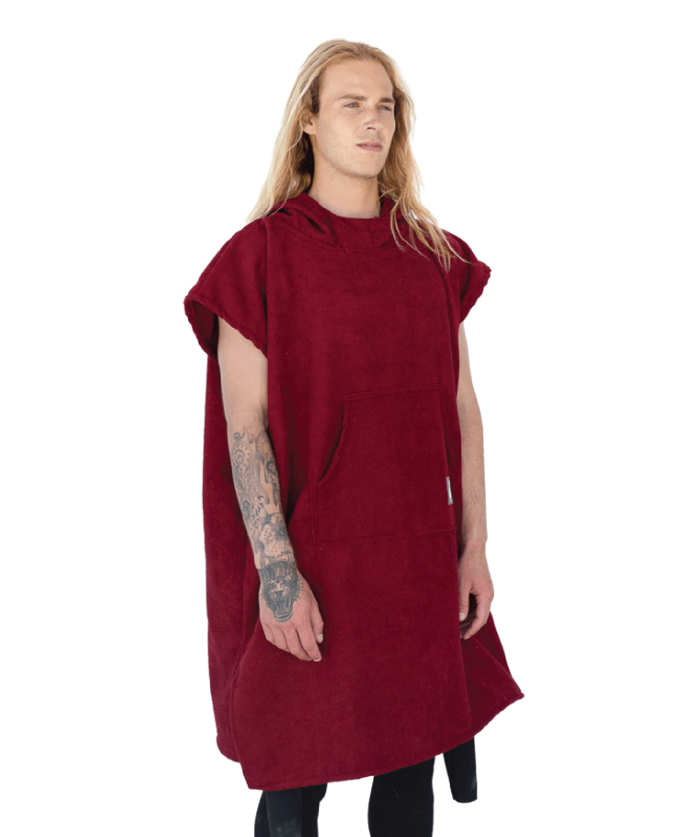 Drirobe Surf & Swim poncho - Sleeveless - Maroon