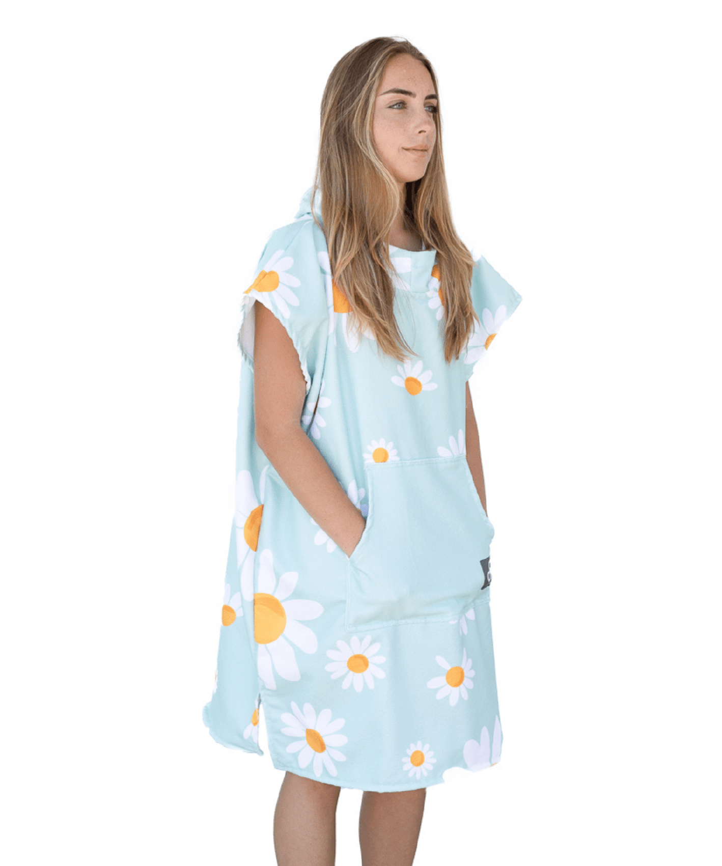 Printed Drirobe Surf & Swim Poncho - Sleeveless – Daisy