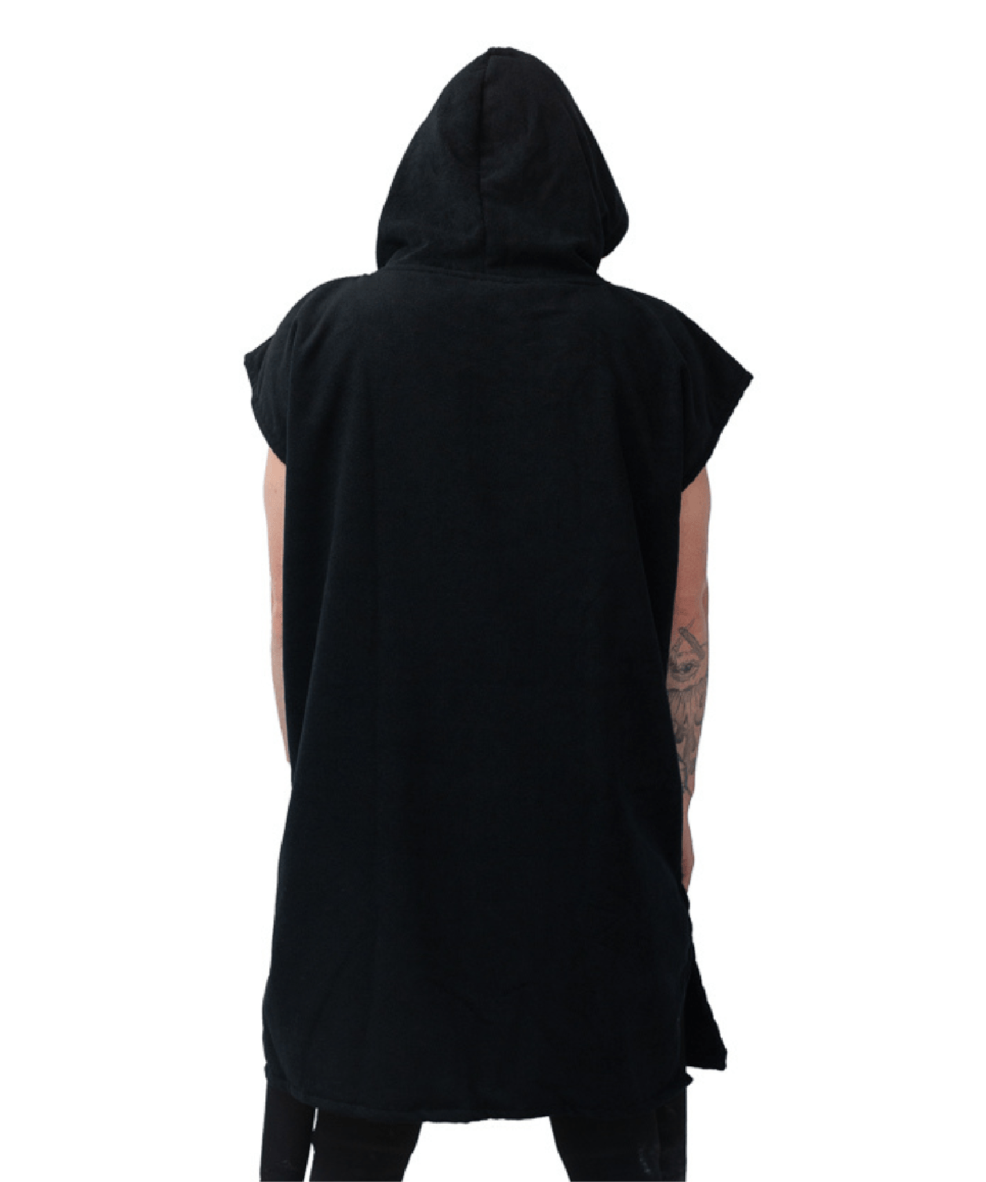 Drirobe Surf & Swim poncho - Sleeveless - Black