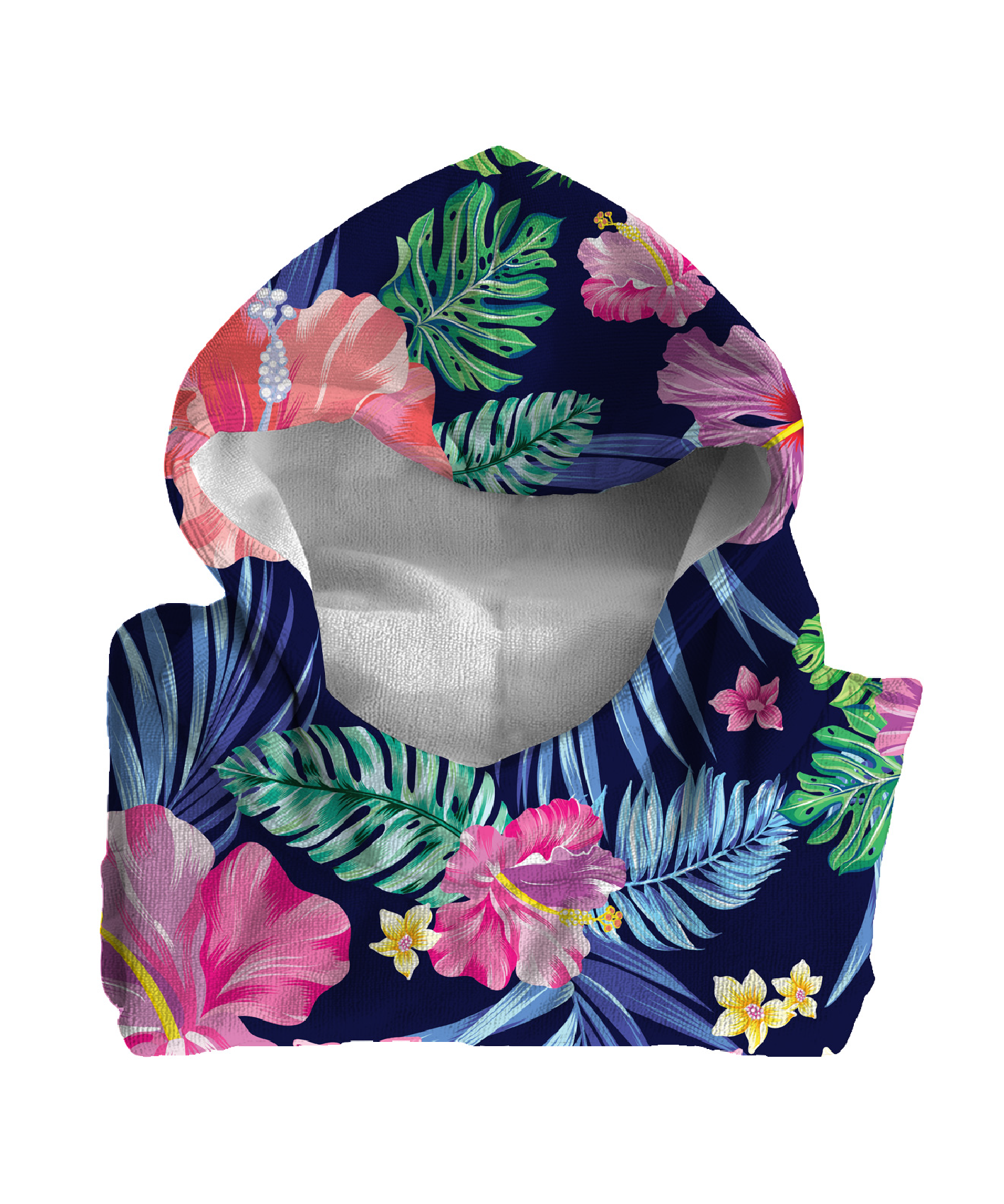 Printed Drirobe Surf & Swim Poncho - Sleeveless – Neon flower