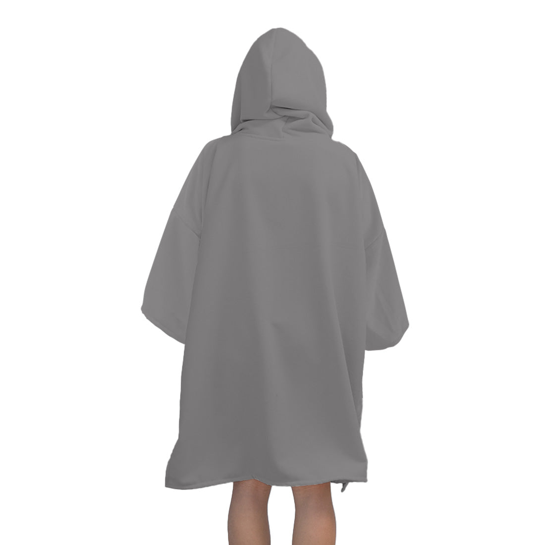 Grey Surf Swim Changing Poncho with sleeves - Adult