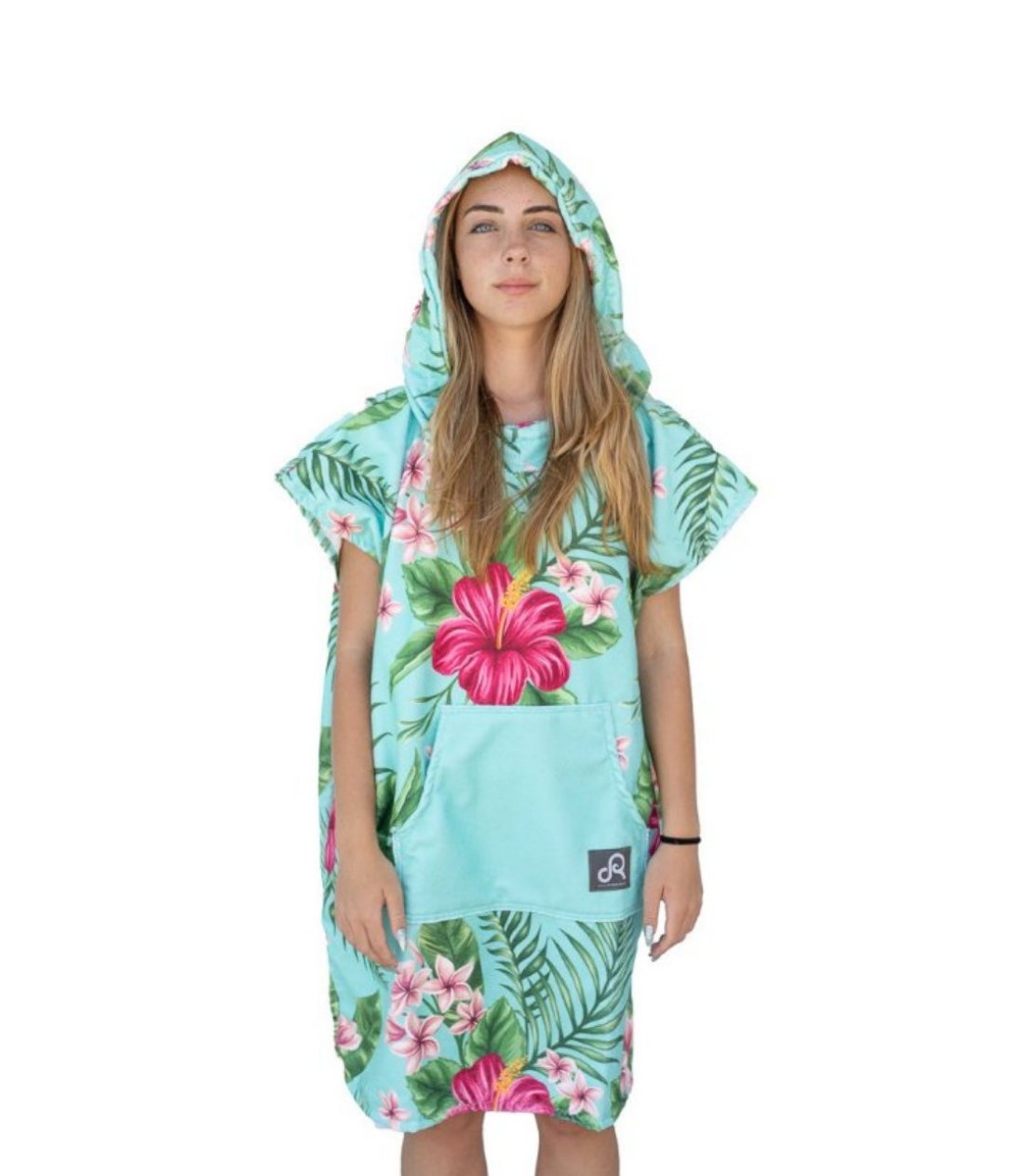 Hibiscus Surf Swim Changing Poncho - Adult