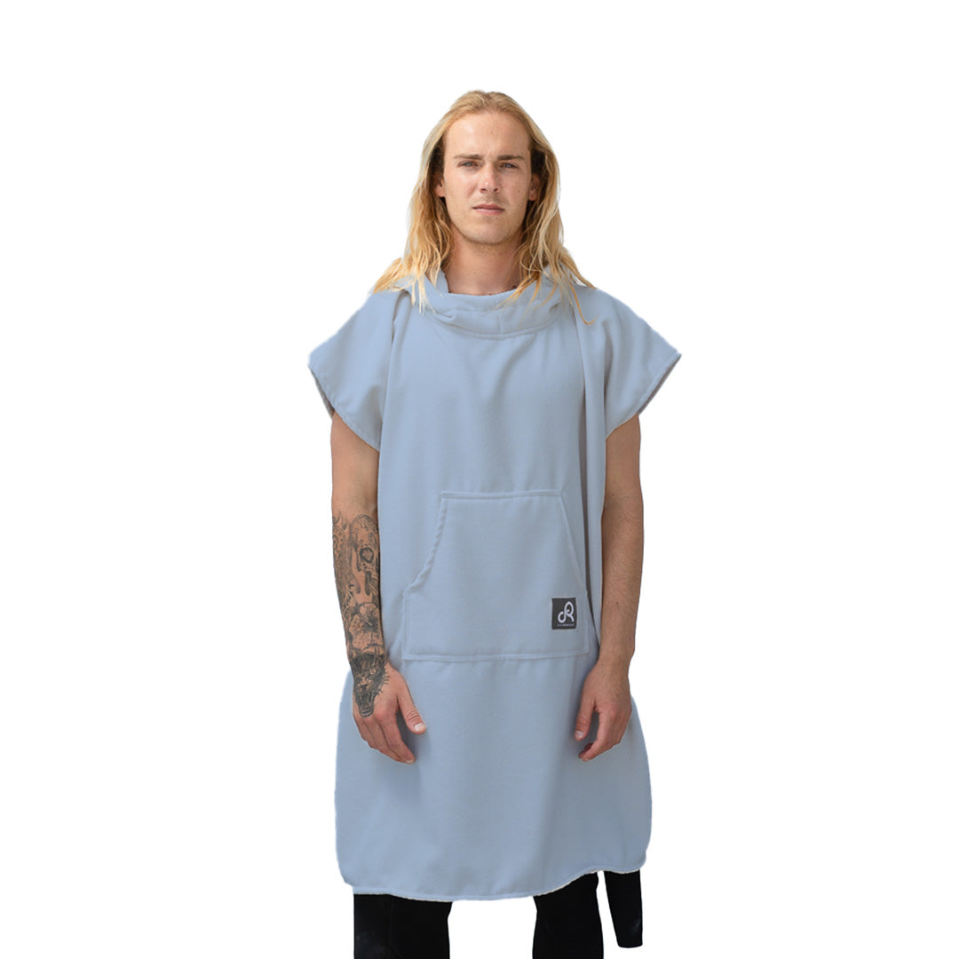 Vintage Blue Surf Swim Changing Poncho - Adult
