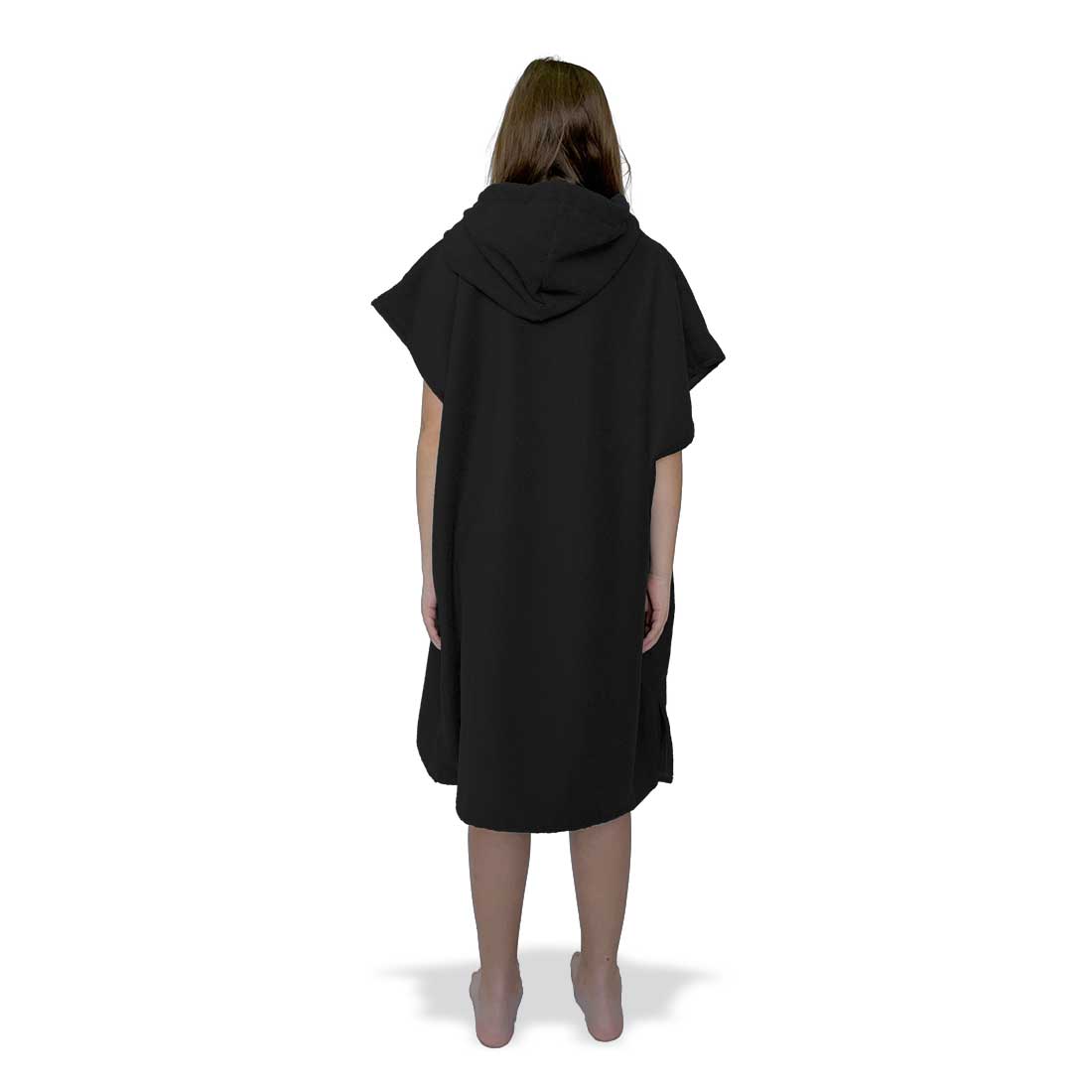 Black Surf Swim Changing Poncho - Kids