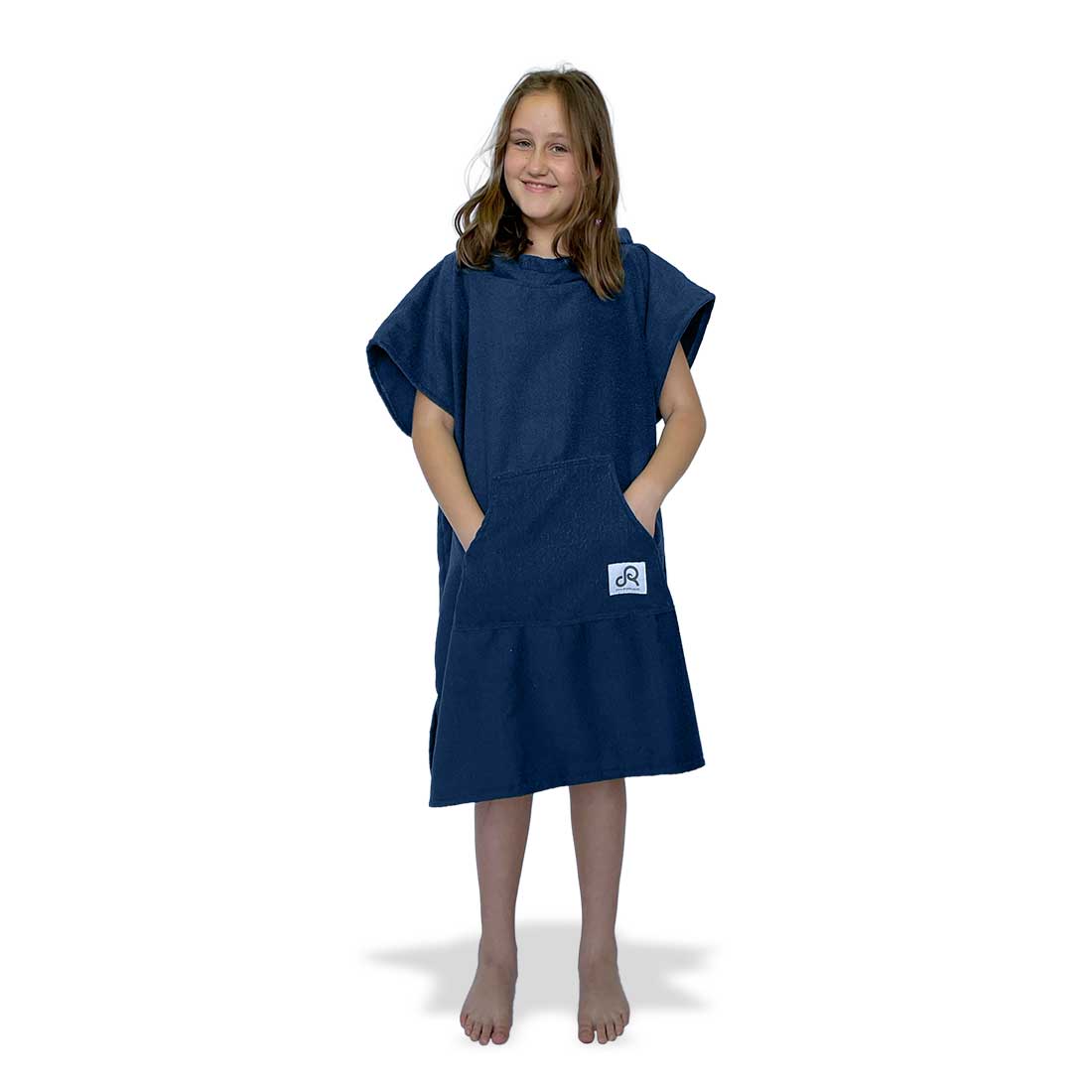 Midnight Blue Surf Swim Changing Poncho - Kids