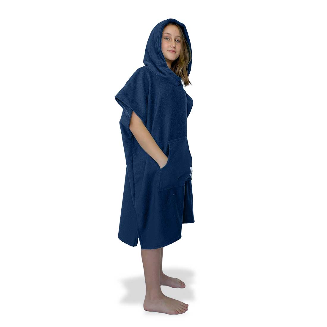 Midnight Blue Surf Swim Changing Poncho - Kids