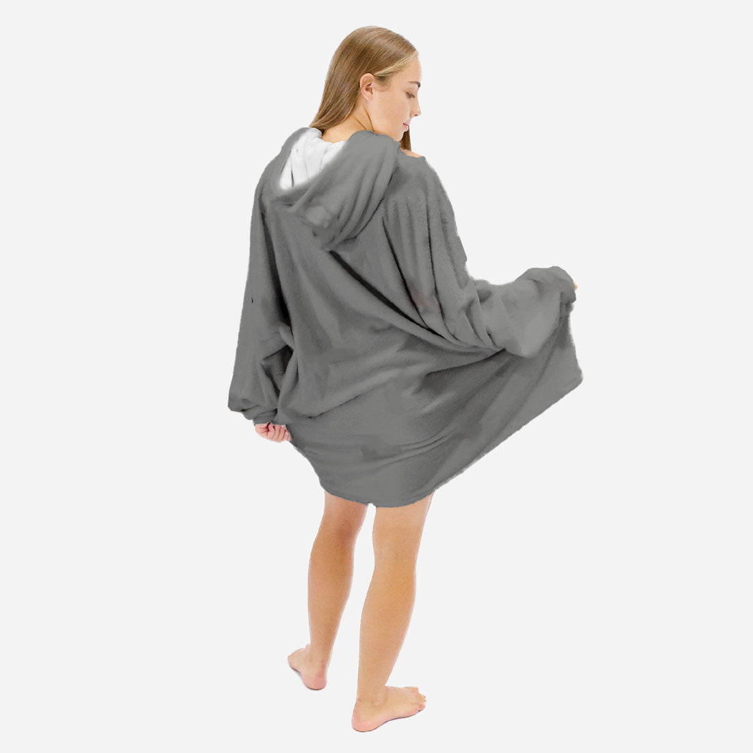 Grey Hoogy - Oversized Blanket Hoodie