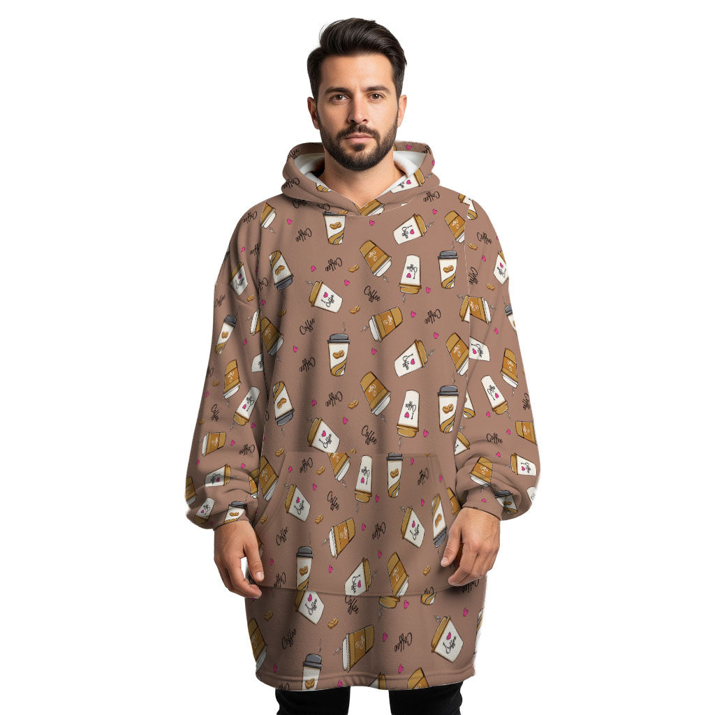 Cafe Cozy Hoogy - Oversized Blanket Hoodie