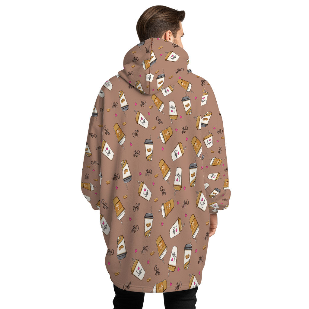 Cafe Cozy Hoogy - Oversized Blanket Hoodie