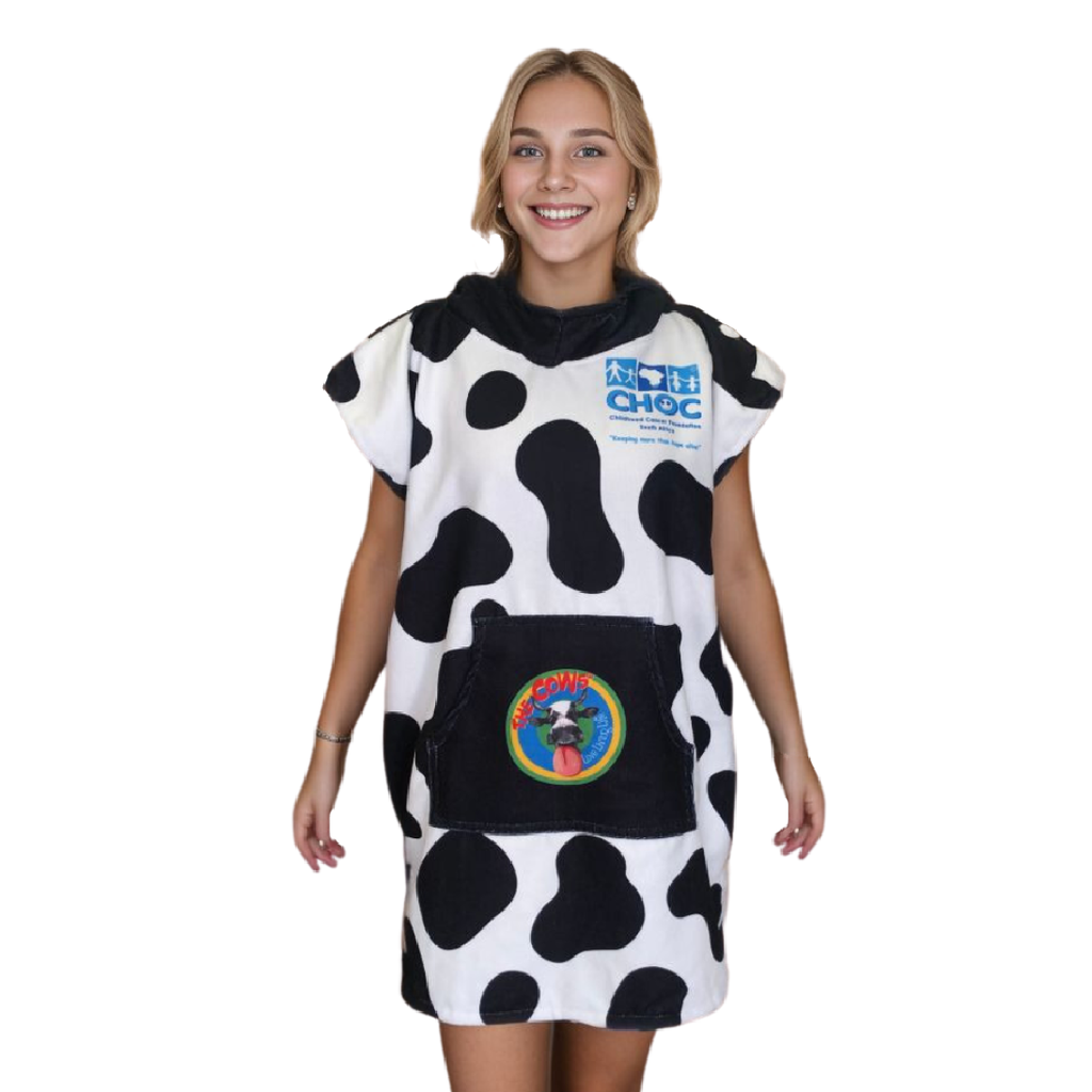 Sleeveless Surf & Swim Poncho - The Cows x CHOC x Drirobe